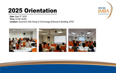 2025 IMBA orientation and degree requirementsImage